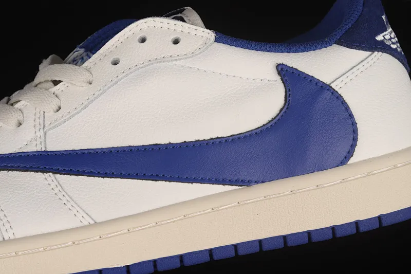 All categories Air Jordan Jordan series basketball shoes Air Jordan 1 Low Travis Scott x Air Jordan 1 Low AJ1 Joe 1 white and blue inverted low-top cultural sneakers DM7866-166